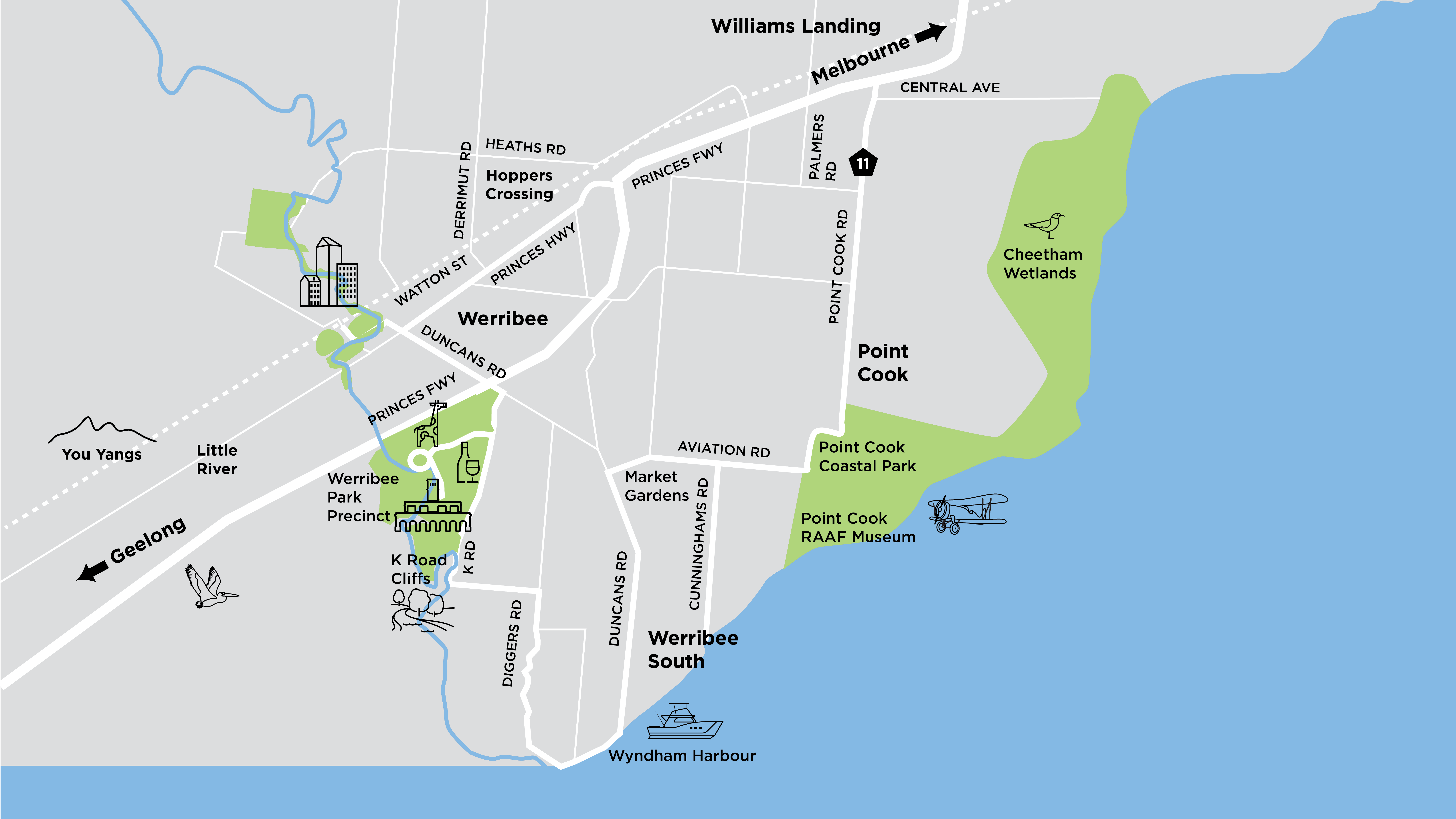 Map of Werribee & Surrounds