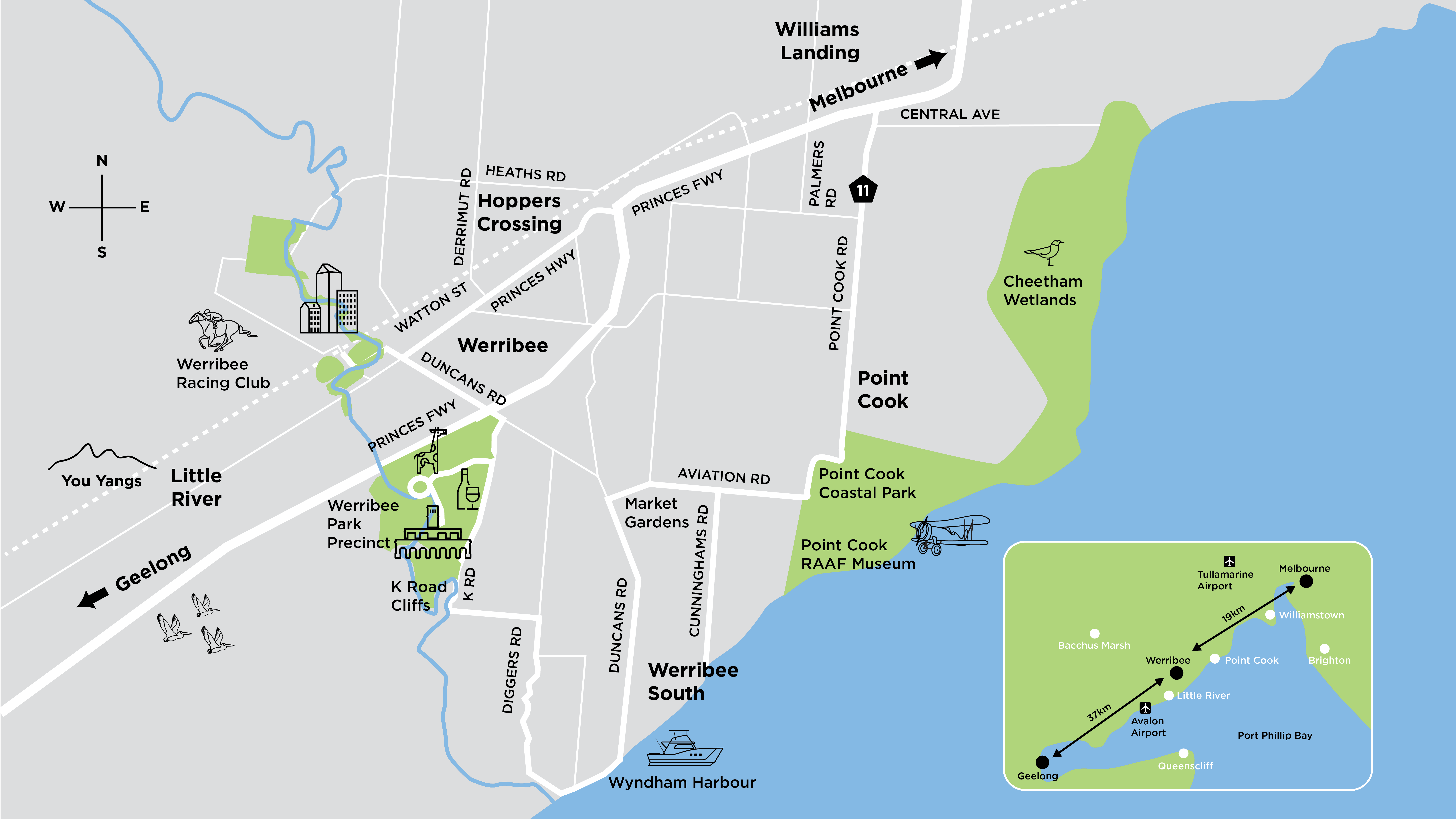 Map of Werribee & Surrounds