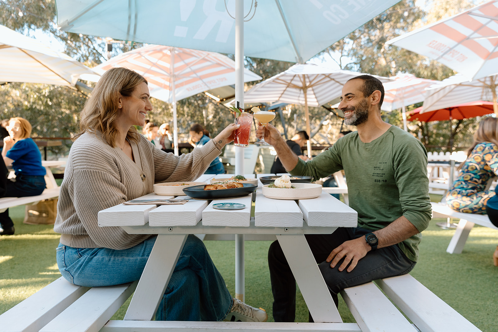 couple dining