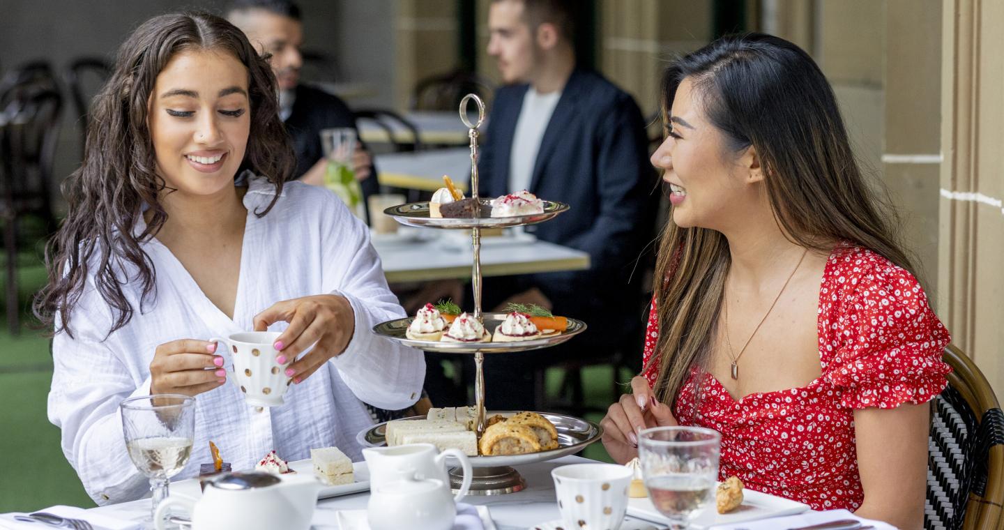 high tea refectory seated