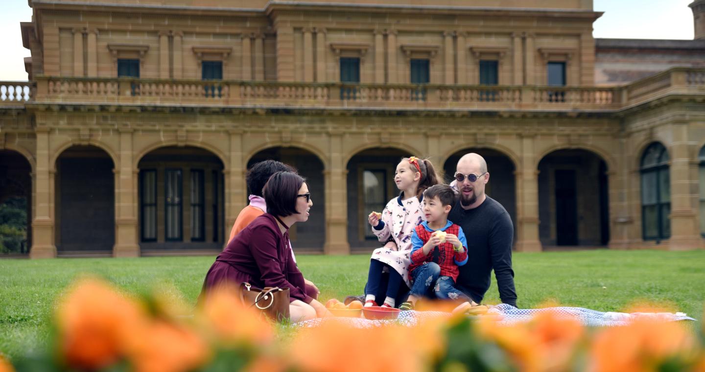 picnic on the lawn