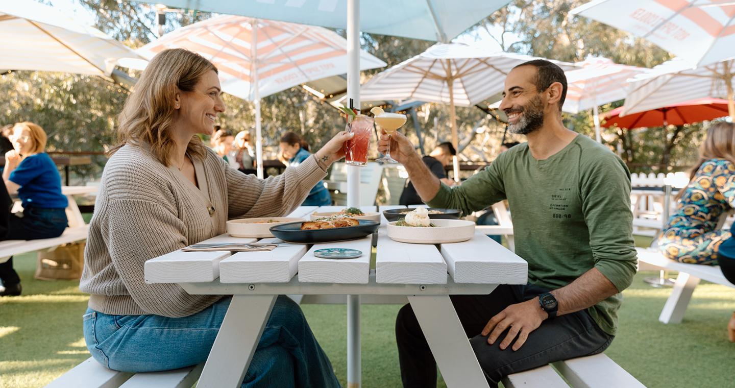 couple dining