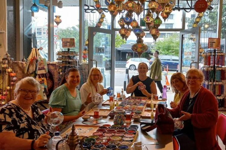 Art Masterclass Mosaic Lamp Making Workshop