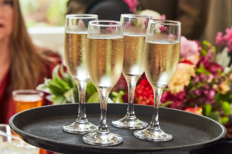Champagne celebration