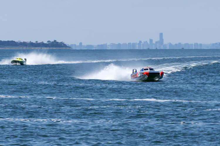 Superboats racing at Wyndham Harbour
