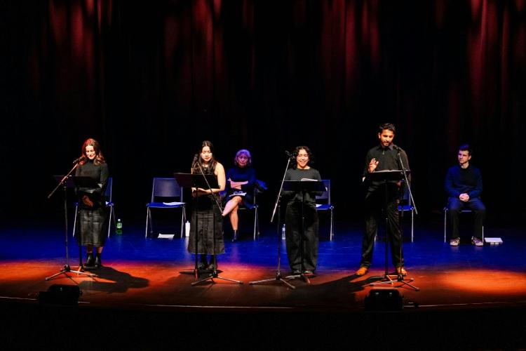 Performers on stage