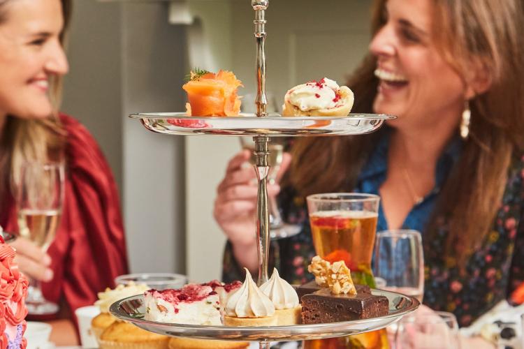 Two people at High Tea