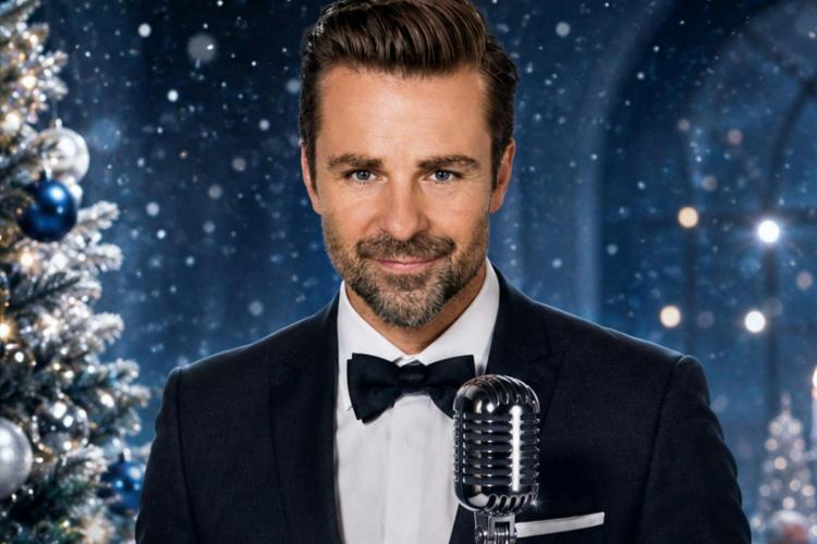 Man in tuxedo looking at camera