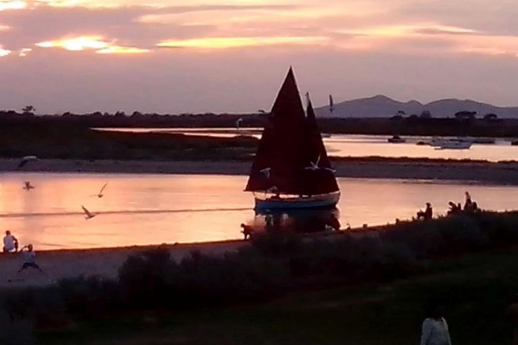 sunset view from caravan park