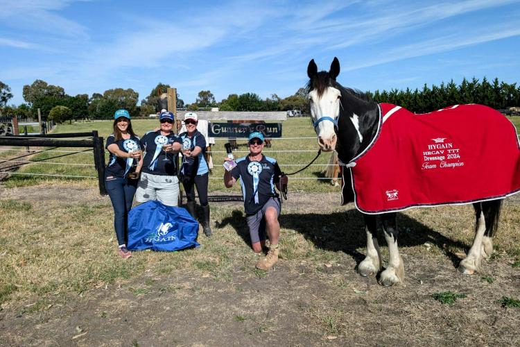 The Winning Team at TTT Dressage 2024