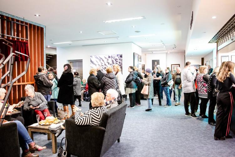 Patrons in the lobby/foyer of Wyndham Cultural Centre