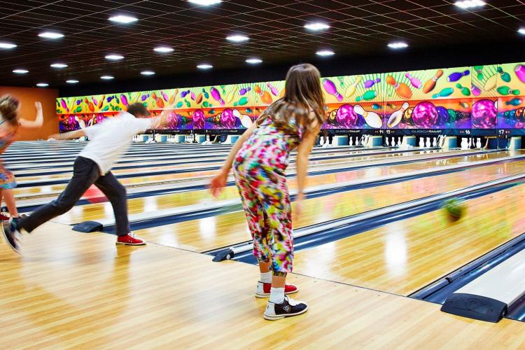 People bowling