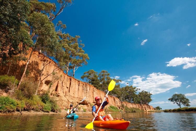 Kayaking K Road Cliffs