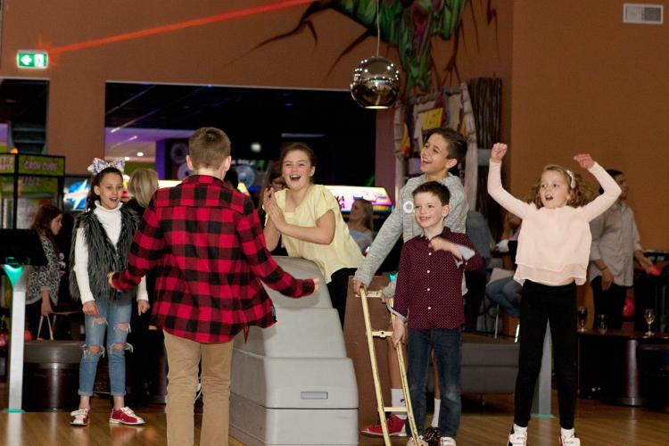 Bowling with Family and Friends