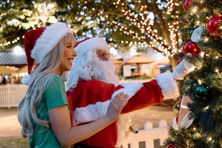 santa and friends